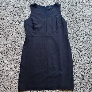 Ann Taylor Charcoal Sleeveless Sheath Dress. ***with flaw, see desc***